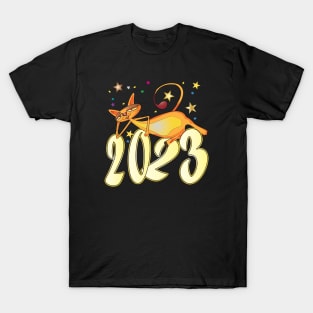 Happy New Year Cats 2023 T-Shirt